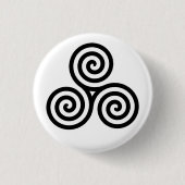 Knopf Keltic Triskelion (Triskele) Button (Vorderseite)