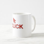 Knopf-Klicken Admin-Tasse Kaffeetasse (VorderseiteRechts)