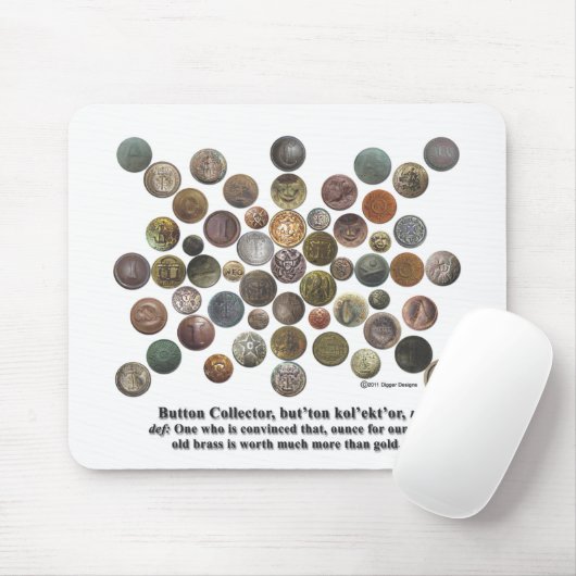 Knopf-Kollektor Mousepad (Mit Mouse)