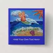 Knopf Krebserkrankung abwischen Button (Vorderseite)