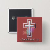 Knopf "Kreuz" Button (Vorne & Hinten)
