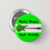 Knopf Krieg der Musik nicht Button (Vorne & Hinten)