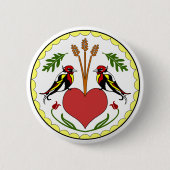 Knopf - lang, glückliche Verhältnis-Hexe Button (Vorderseite)