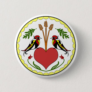 Knopf - lang, glückliche Verhältnis-Hexe Button