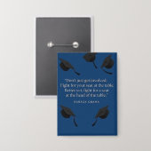 Knopf "Lead the Way" Abschluss Quote Button (Vorderseite/Rückseite)
