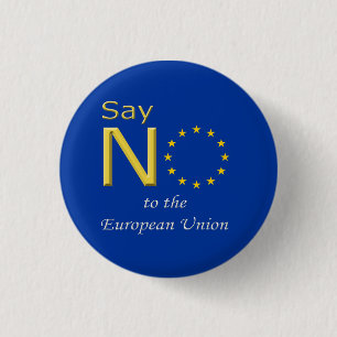 Knopf lehnen die EU ab Button