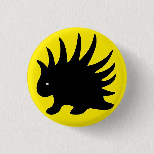 Knopf Liberal Stachelschwein M2 Button (Vorderseite)