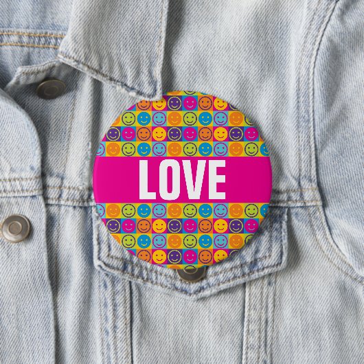 Knopf LIEBE Diversity-LGBT Button (Beispiel)