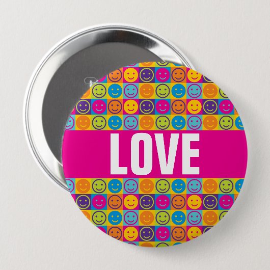 Knopf LIEBE Diversity-LGBT Button (Vorne & Hinten)