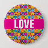 Knopf LIEBE Diversity-LGBT Button (Vorderseite)