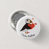 Knopf Liebe Rotes Herz Button (Vorne & Hinten)