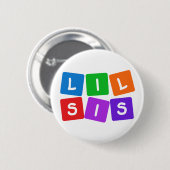 Knopf "Little Sis" Button (Vorne & Hinten)