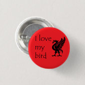 Knopf - Liverpool Liverbird Button (Vorne & Hinten)