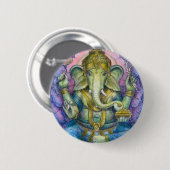 Knopf Lotuss Ganesha Button (Vorne & Hinten)