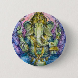 Knopf Lotuss Ganesha Button
