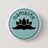Knopf Lotuss Namaste Button (Vorderseite)