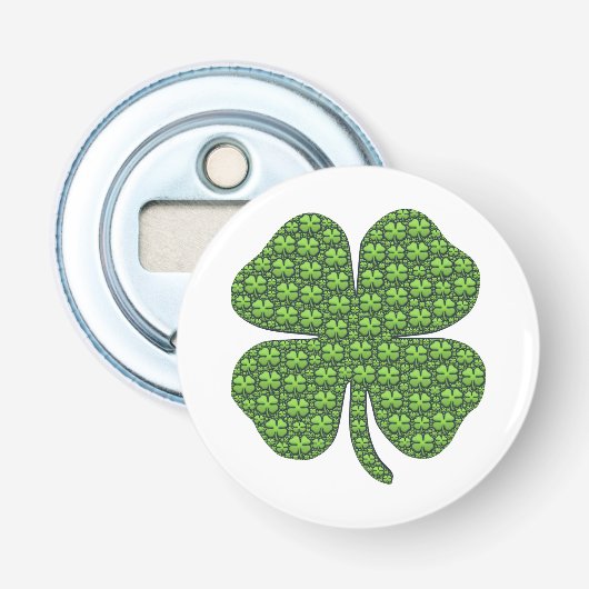 Knopf "Lucky Irish Closing" Flaschenöffner (Vorderseite)