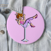 Knopf - Mädchen in einem Martini-Glas, Lil Rot Button (Beispiel)