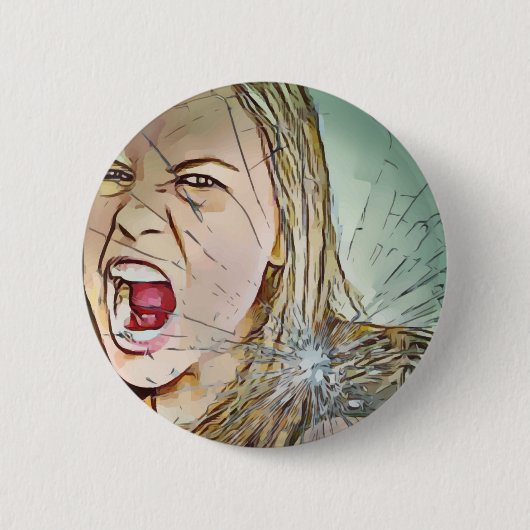 Knopf, Mädchen, Knopfmädchen Button (Vorderseite)