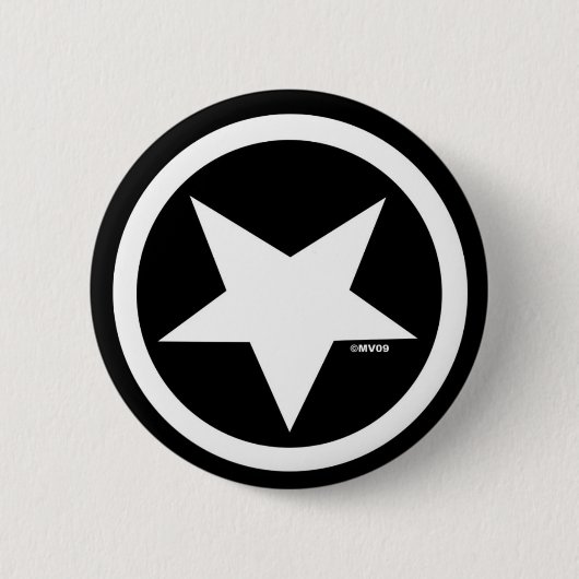 Knopf Marc Vachon Blackstar Button (Vorderseite)