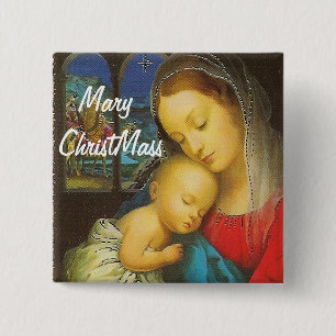 Knopf Marys ChristMass Button