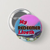 Knopf-mein Redeemer liveth Button (Vorne & Hinten)