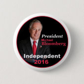 Knopf Michael Bloombergs 2016 Button (Vorderseite)