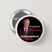 Knopf Michael Bloombergs 2016 Button (Vorne & Hinten)