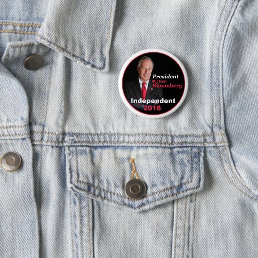Knopf Michael Bloombergs 2016 Button (Beispiel)