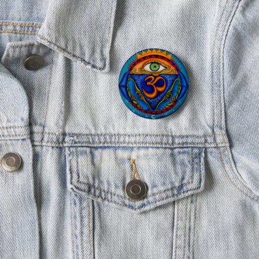 Knopf mit 6. chakra button (Beispiel)