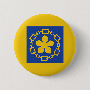 Knopf mit der Flagge von Hamilton, Ontario Button