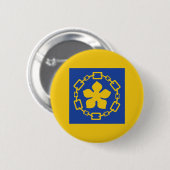Knopf mit der Flagge von Hamilton, Ontario Button (Vorne & Hinten)