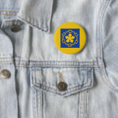 Knopf mit der Flagge von Hamilton, Ontario Button (Beispiel)