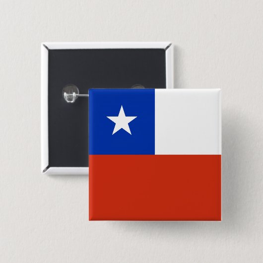 Knopf mit Flagge des Chilen Button (Vorne & Hinten)