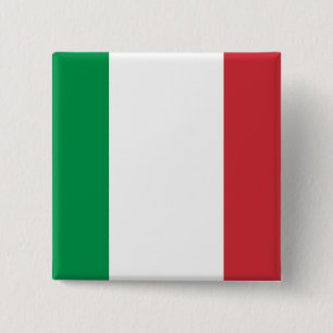 Knopf mit Flagge von Italien Button