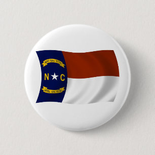 Knopf mit Flagge von North Carolina Button