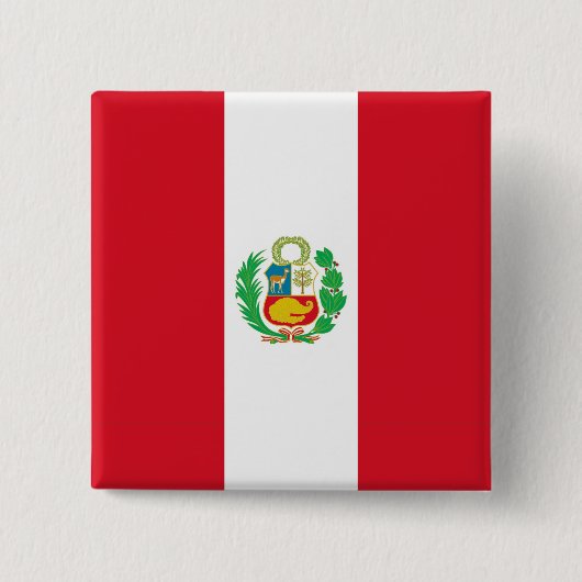 Knopf mit Flagge von Peru Button (Vorderseite)