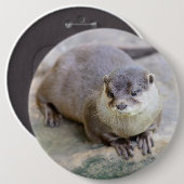 Knopf mit kleckgelbem Otter Button (Vorne & Hinten)