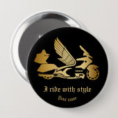 Knopf mit Motorradknopf Button (Vorne & Hinten)