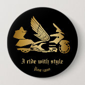 Knopf mit Motorradknopf Button (Vorderseite)