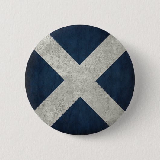 Knopf mit schmutziger Flagge von Schottland Button (Vorderseite)