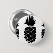 Knopf mit schwarzer Ananas Button (Vorne & Hinten)