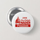 Knopf NADER 2008 Button (Vorne & Hinten)
