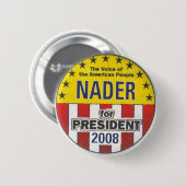 Knopf Nader 2008 Button (Vorne & Hinten)