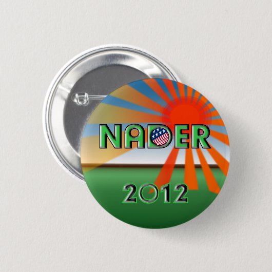 Knopf Nader 2012 Button (Vorne & Hinten)