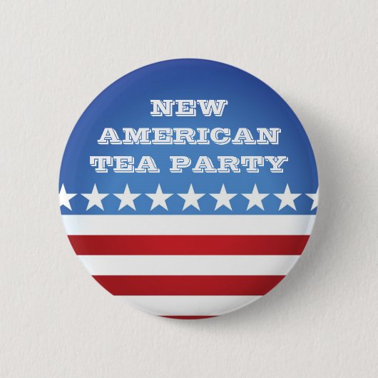 Knopf-Neues amerikanisches Tee-Party Button (Vorderseite)