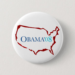 Knopf Obama 08 Button