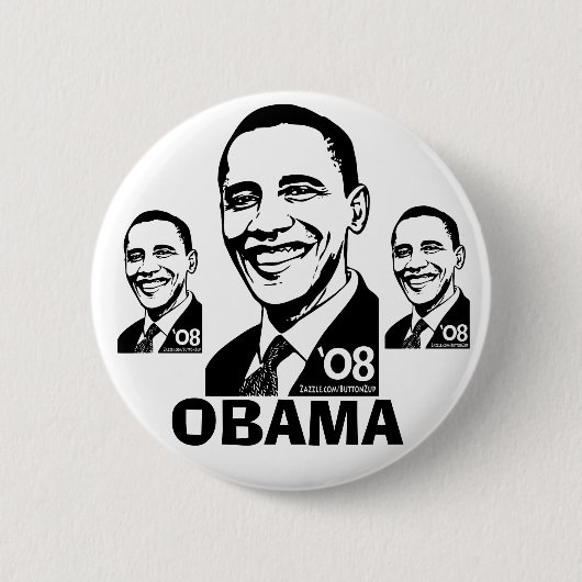 Knopf Obama '08 Button (Vorderseite)