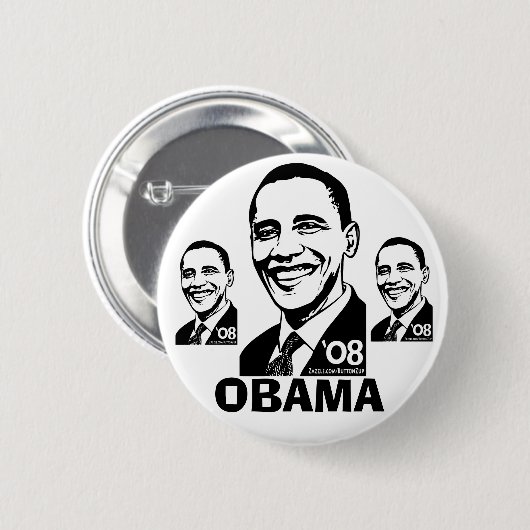 Knopf Obama '08 Button (Vorne & Hinten)