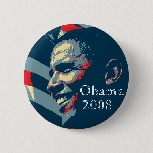 Knopf Obama 2008 Button (Vorderseite)